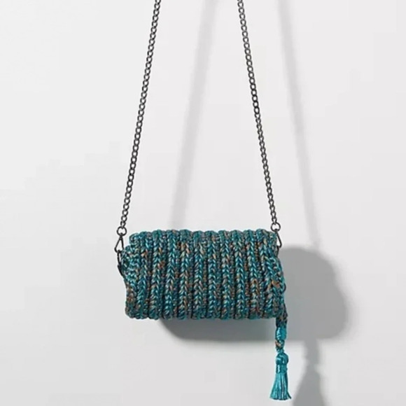 Anthropologie Catarina Mina Woven Envelope Crossbody Bag - Picture 4 of 5